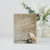 Gelukkig Valentijnsdag met Roos Briefkaart (Staand voorkant)