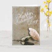 Gelukkig Valentijnsdag met Roos Kaart (Gele Bloem)