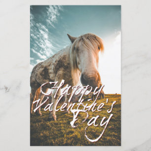 Gelukkig Valentijnsdag met uitziende paarden