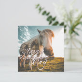 Gelukkig Valentijnsdag met uitziende paarden (Staand voorkant)