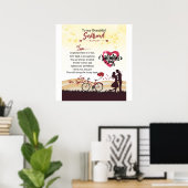 Gelukkig Valentijnsdag Mijn mooie Vriendin Poster (Thuiskantoor)