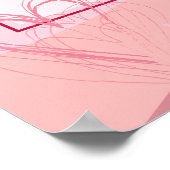 Gelukkig Valentijnsdag Modern Abstract Poster (Hoek)