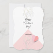 Gelukkig Valentijnsdag Modern Design Kaart (Achterkant)