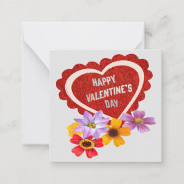 Gelukkig Valentijnsdag Notitiekaart: Notitiekaartje