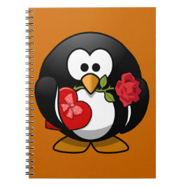 Gelukkig Valentijnsdag Penguin Notitieboek