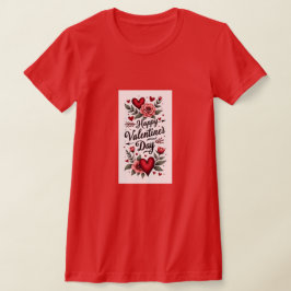 Gelukkig Valentijnsdag Persoonlijk Cadeau T-shirt