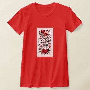 Gelukkig Valentijnsdag Persoonlijk Cadeau T-shirt