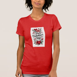Gelukkig Valentijnsdag Persoonlijk Cadeau T-shirt