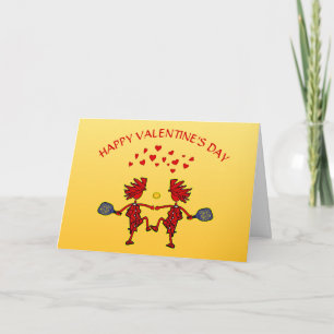Gelukkig Valentijnsdag Pickleball - Ik hou nog mee Kaart
