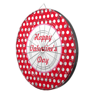 Gelukkig valentijnsdag pooldartboard (rood) dartbord