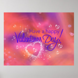 gelukkig - valentijnsdag poster