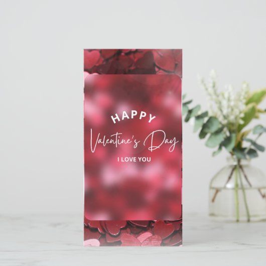 Gelukkig Valentijnsdag Printbare Kaart (Staand voorkant)