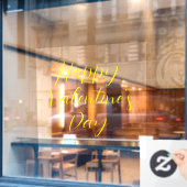 Gelukkig Valentijnsdag Raamsticker (Cafe Raam)