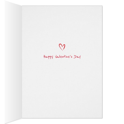 Gelukkig Valentijnsdag Red XOXO Love Kiss (Binnen (Rechts))