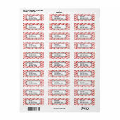 Gelukkig valentijnsdag rood roze hartsatroon etiket (Full Sheet)