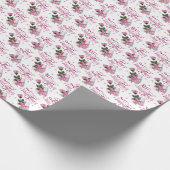 Gelukkig Valentijnsdag Roos Cadeau Cadeaupapier (Hoek)