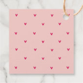 Gelukkig Valentijnsdag | Roze en rood hart | Cadea Bedankjes Labels (Achterkant)