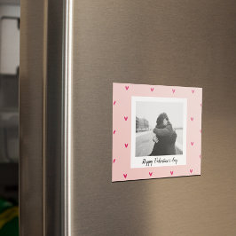 Gelukkig Valentijnsdag | Roze en rood hart | Cadea Magneet