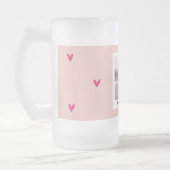 Gelukkig Valentijnsdag | Roze en rood hart | Cadea Matglas Bierpul (Links)