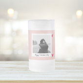 Gelukkig Valentijnsdag | Roze en rood hart | Cadea Matglas Bierpul