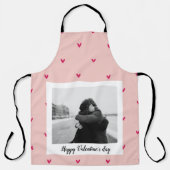 Gelukkig Valentijnsdag | Roze en rood hart | Cadea Schort (Voorkant)