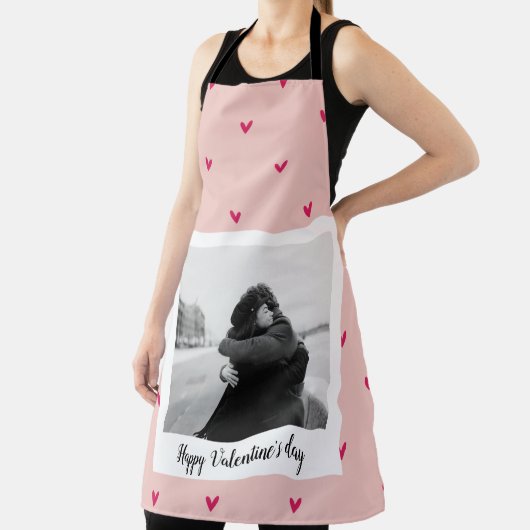 Gelukkig Valentijnsdag | Roze en rood hart | Cadea Schort (Insitu)