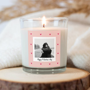 Gelukkig Valentijnsdag   Roze en rood hart   Cadea Vierkante Sticker