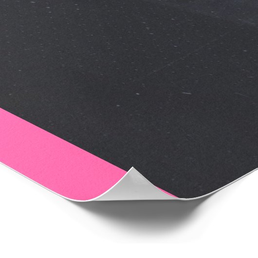 Gelukkig Valentijnsdag Roze harten Poster (Hoek)