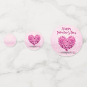 Gelukkig Valentijnsdag roze hyacinth Heart Lovely Confetti (Voorkanten)