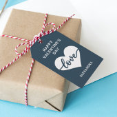 Gelukkig Valentijnsdag simpele hartliefde Gift Lab Cadeaulabel