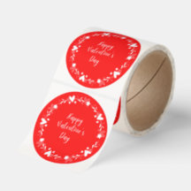Gelukkig Valentijnsdag Sticker Rol