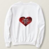 Gelukkig Valentijnsdag Sweatshirt (Design achterkant)