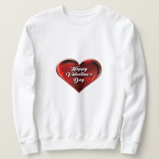 Gelukkig Valentijnsdag Sweatshirt (Design voorkant)