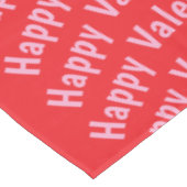 Gelukkig Valentijnsdag Tafelkleed Rood (Gekanteld)