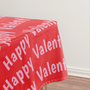 Gelukkig Valentijnsdag Tafelkleed Rood