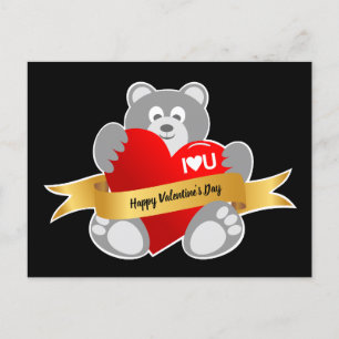 Gelukkig Valentijnsdag Teddy Bear briefkaart