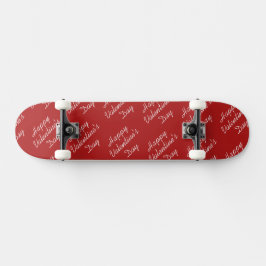 Gelukkig Valentijnsdag Tekstpatroon Stijlvol Persoonlijk Skateboard