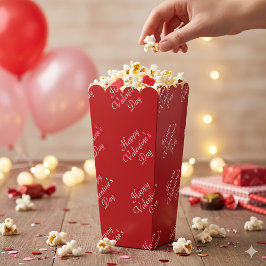 Gelukkig Valentijnsdag Tekstpatroon Stijlvolle Pop Bedankdoosjes