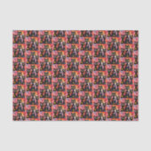 Gelukkig Valentijnsdag Tissue Paper Kat Rode Harte Tissuepapier (Voorkant)
