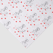 Gelukkig Valentijnsdag Tissue Paper Paraplu Hartje Tissuepapier (Detail)