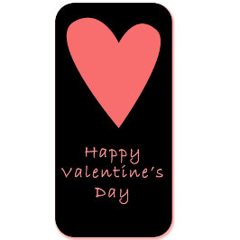 Gelukkig Valentijnsdag Valentijnskaart | Roze Hart Briefkaart