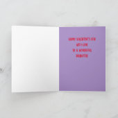 Gelukkig Valentijnsdag voor dochter kaart (Binnen)