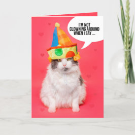 Gelukkig Valentijnsdag voor iedereen grappige kat  Feestdagen Kaart