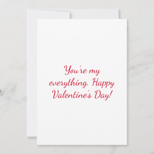 Gelukkig Valentijnsdag Wenskaart Bedankkaart (Achterkant)