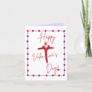 Gelukkig Valentijnsdag Wenskaart Notitiekaartje