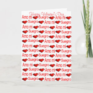Gelukkig Valentijnsdag Wenskaart Suegro Hart Feestdagen Kaart