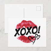 Gelukkig Valentijnsdag | XOXOXO Briefkaart (Voorkant / Achterkant)