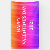 Gelukkig Valentijnsdag ziet er helder kleurrijk ui Spandoek (Verticaal)