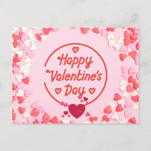 Gelukkig Valentijnsdag zo veel harten Feestdagenkaart