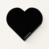 Gelukkig Valentijnsgeschenk mooie hete roze roos b Notitieboek (Achterkant)